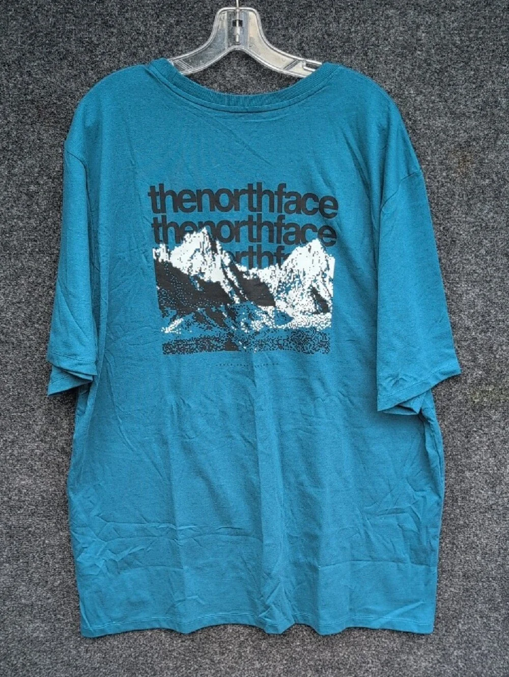 The North Face Teal Short Sleeve Logo Tee